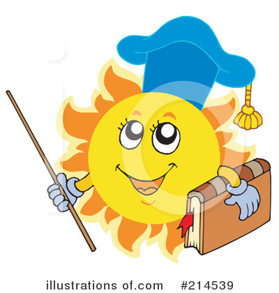 Royalty-Free (RF) Sun Clipart Illustration by visekart - Stock Sample #214539