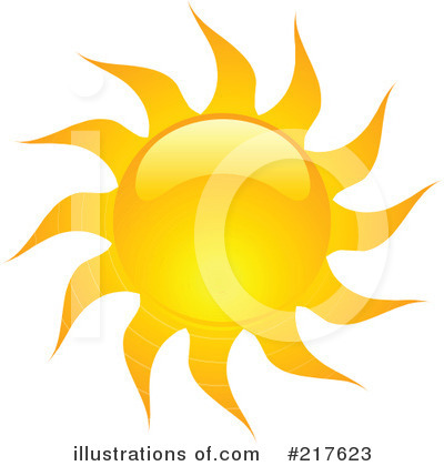 Royalty-Free (RF) Sun Clipart Illustration by KJ Pargeter - Stock Sample #217623