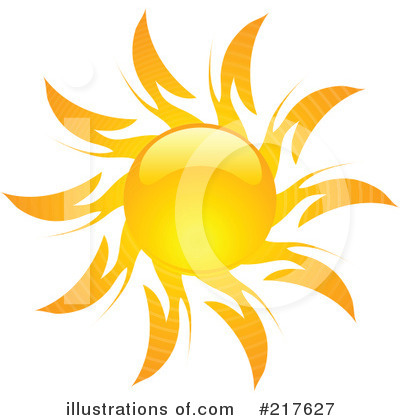 Royalty-Free (RF) Sun Clipart Illustration by KJ Pargeter - Stock Sample #217627