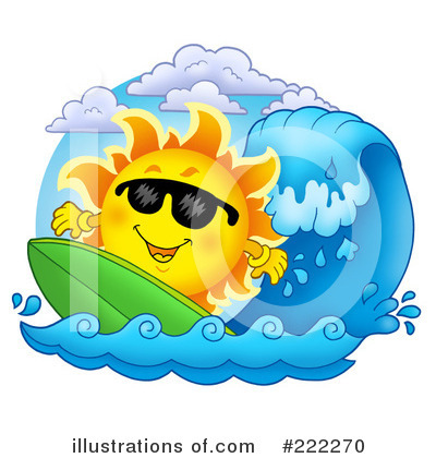Royalty-Free (RF) Sun Clipart Illustration by visekart - Stock Sample #222270