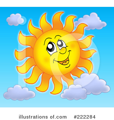Royalty-Free (RF) Sun Clipart Illustration by visekart - Stock Sample #222284