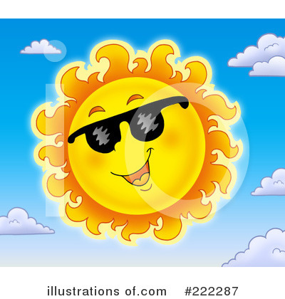 Royalty-Free (RF) Sun Clipart Illustration by visekart - Stock Sample #222287