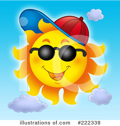 Royalty-Free (RF) Sun Clipart Illustration by visekart - Stock Sample #222338
