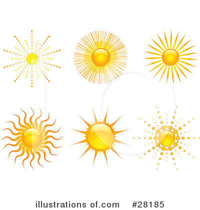 Royalty-Free (RF) Sun Clipart Illustration by KJ Pargeter - Stock Sample #28185
