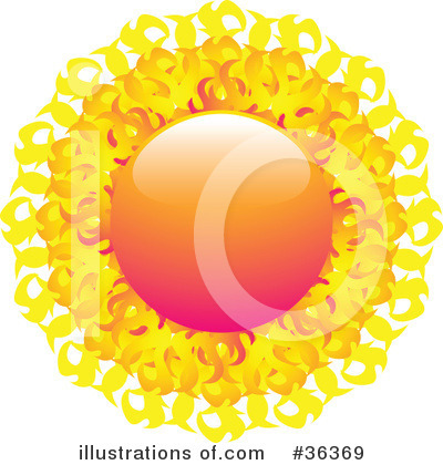 Royalty-Free (RF) Sun Clipart Illustration by elaineitalia - Stock Sample #36369