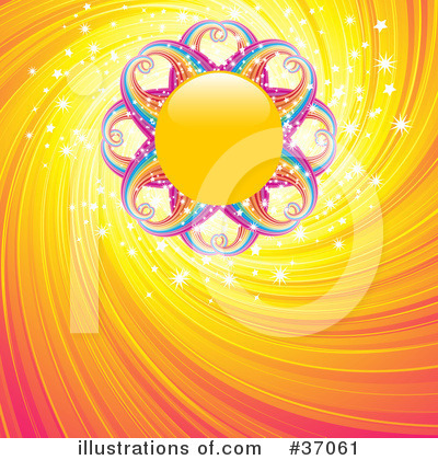 Royalty-Free (RF) Sun Clipart Illustration by elaineitalia - Stock Sample #37061