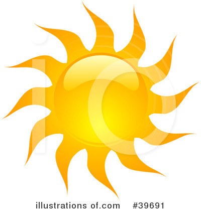Royalty-Free (RF) Sun Clipart Illustration by KJ Pargeter - Stock Sample #39691
