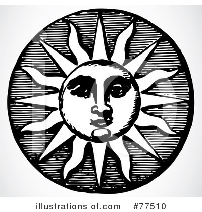 Royalty-Free (RF) Sun Clipart Illustration by BestVector - Stock Sample #77510