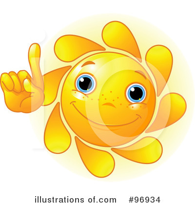 Royalty-Free (RF) Sun Face Clipart Illustration by Pushkin - Stock Sample #96934