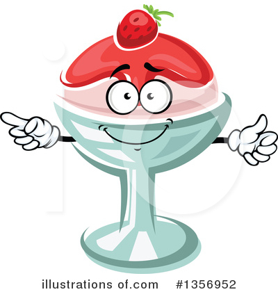Royalty-Free (RF) Sundae Clipart Illustration by Vector Tradition SM - Stock Sample #1356952
