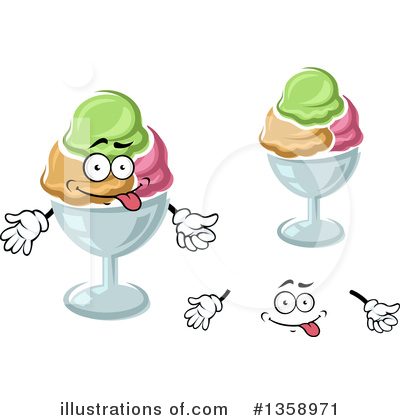 Royalty-Free (RF) Sundae Clipart Illustration by Vector Tradition SM - Stock Sample #1358971