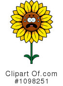 Sunflower Clipart #1098251 by Cory Thoman