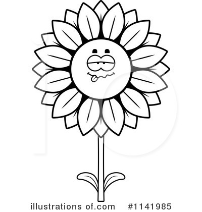 Royalty-Free (RF) Sunflower Clipart Illustration by Cory Thoman - Stock Sample #1141985