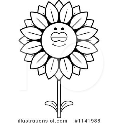 Royalty-Free (RF) Sunflower Clipart Illustration by Cory Thoman - Stock Sample #1141988