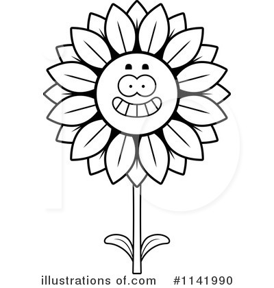 Royalty-Free (RF) Sunflower Clipart Illustration by Cory Thoman - Stock Sample #1141990