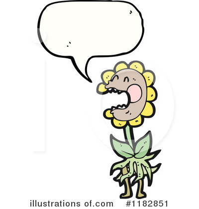 Royalty-Free (RF) Sunflower Clipart Illustration by lineartestpilot - Stock Sample #1182851