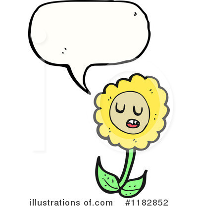 Royalty-Free (RF) Sunflower Clipart Illustration by lineartestpilot - Stock Sample #1182852