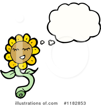 Royalty-Free (RF) Sunflower Clipart Illustration by lineartestpilot - Stock Sample #1182853