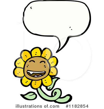 Royalty-Free (RF) Sunflower Clipart Illustration by lineartestpilot - Stock Sample #1182854
