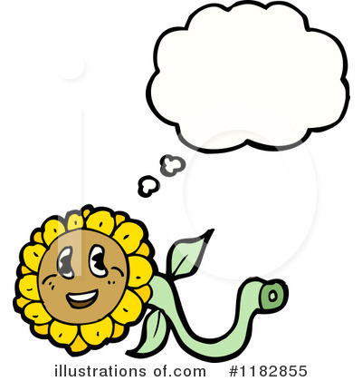 Royalty-Free (RF) Sunflower Clipart Illustration by lineartestpilot - Stock Sample #1182855