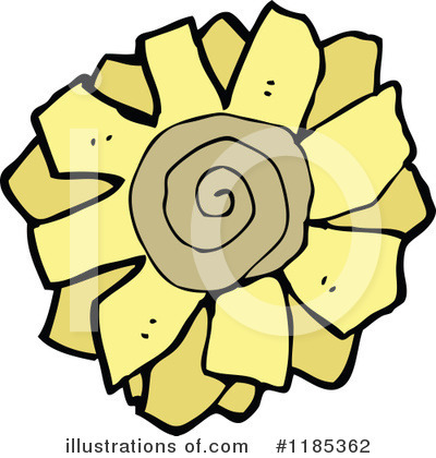 Royalty-Free (RF) Sunflower Clipart Illustration by lineartestpilot - Stock Sample #1185362
