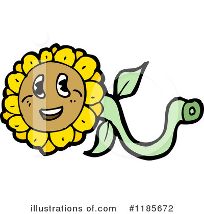Royalty-Free (RF) Sunflower Clipart Illustration by lineartestpilot - Stock Sample #1185672
