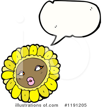 Royalty-Free (RF) Sunflower Clipart Illustration by lineartestpilot - Stock Sample #1191205