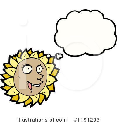 Royalty-Free (RF) Sunflower Clipart Illustration by lineartestpilot - Stock Sample #1191295