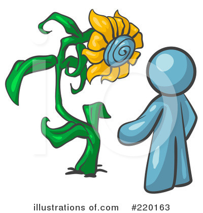 Sunflower Clipart #220163 by Leo Blanchette