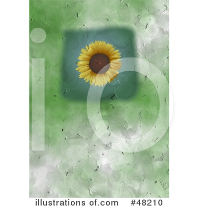Royalty-Free (RF) Sunflower Clipart Illustration by Prawny - Stock Sample #48210