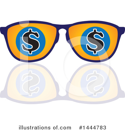 Royalty-Free (RF) Sunglasses Clipart Illustration by ColorMagic - Stock Sample #1444783