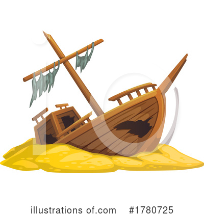 Royalty-Free (RF) Sunken Ship Clipart Illustration by Vector Tradition SM - Stock Sample #1780725