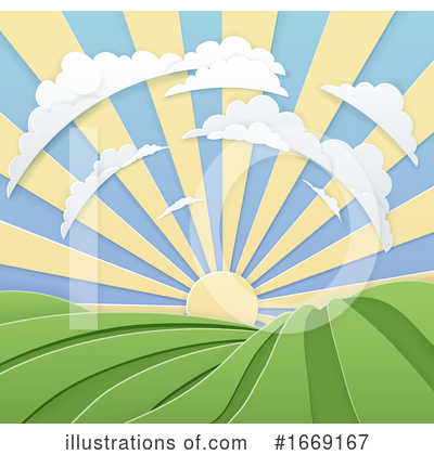 Royalty-Free (RF) Sunrise Clipart Illustration by AtStockIllustration - Stock Sample #1669167