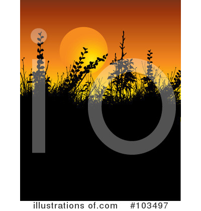 Royalty-Free (RF) Sunset Clipart Illustration by KJ Pargeter - Stock Sample #103497