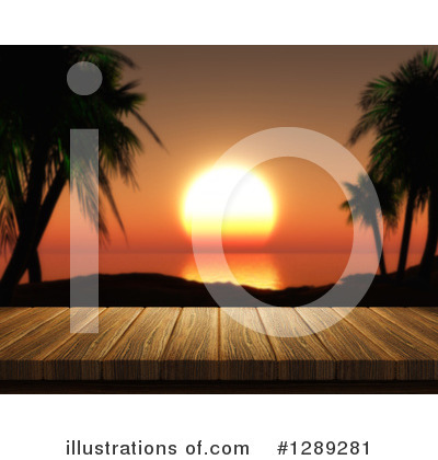 Royalty-Free (RF) Sunset Clipart Illustration by KJ Pargeter - Stock Sample #1289281