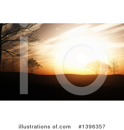 Royalty-Free (RF) Sunset Clipart Illustration by KJ Pargeter - Stock Sample #1396357