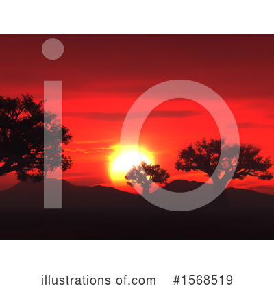 Royalty-Free (RF) Sunset Clipart Illustration by KJ Pargeter - Stock Sample #1568519
