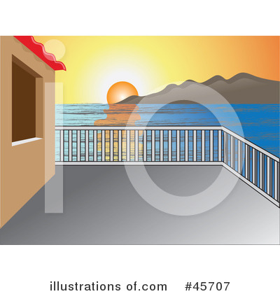 Royalty-Free (RF) Sunset Clipart Illustration by pauloribau - Stock Sample #45707