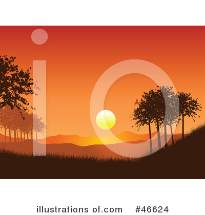 Royalty-Free (RF) Sunset Clipart Illustration by KJ Pargeter - Stock Sample #46624