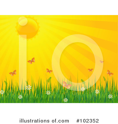 Royalty-Free (RF) Sunshine Clipart Illustration by Pushkin - Stock Sample #102352