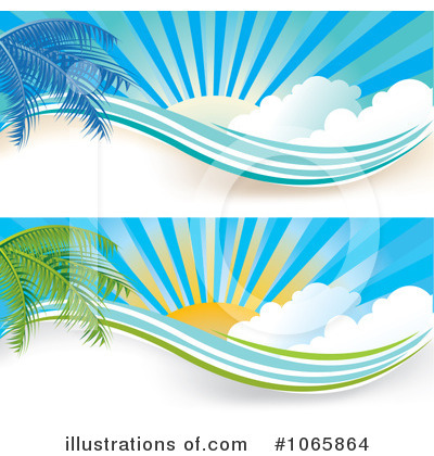 Palm Trees Clipart #1065864 by MilsiArt
