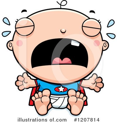Royalty-Free (RF) Super Baby Clipart Illustration by Cory Thoman - Stock Sample #1207814