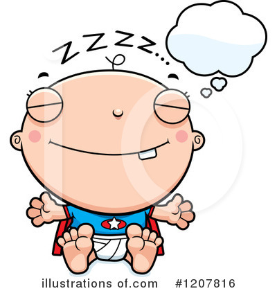Royalty-Free (RF) Super Baby Clipart Illustration by Cory Thoman - Stock Sample #1207816