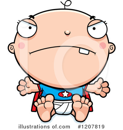 Royalty-Free (RF) Super Baby Clipart Illustration by Cory Thoman - Stock Sample #1207819