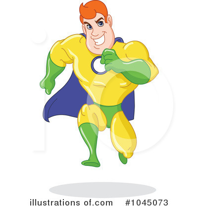 Royalty-Free (RF) Super Hero Clipart Illustration by yayayoyo - Stock Sample #1045073