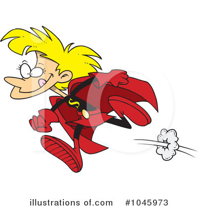Royalty-Free (RF) Super Hero Clipart Illustration by toonaday - Stock Sample #1045973