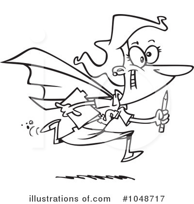 Royalty-Free (RF) Super Hero Clipart Illustration by toonaday - Stock Sample #1048717