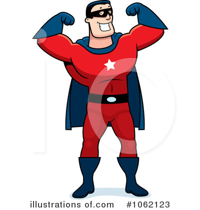 Royalty-Free (RF) Super Hero Clipart Illustration by Cory Thoman - Stock Sample #1062123