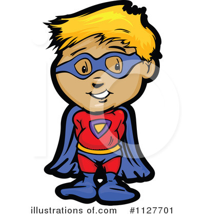 Royalty-Free (RF) Super Hero Clipart Illustration by Chromaco - Stock Sample #1127701