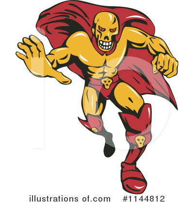 Royalty-Free (RF) Super Hero Clipart Illustration by patrimonio - Stock Sample #1144812